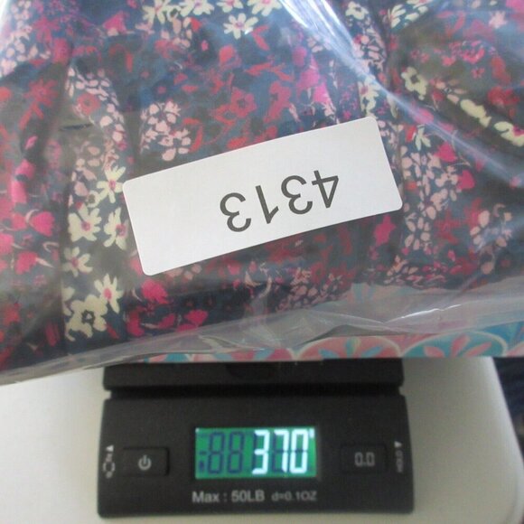 Ted Baker Jersey Faux Wrap Dress 5 Blue Pink Floral Viscose Pleated Preppy 370 - Picture 12 of 12